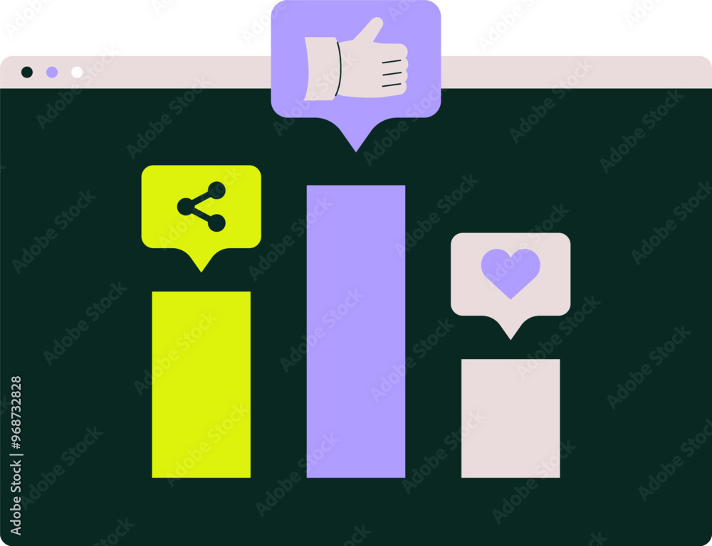 Fototapeta premium MC_Engagement Metrics