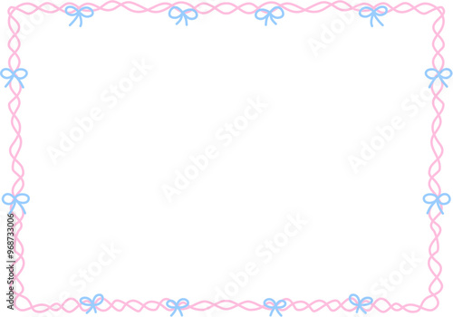 Horizontal Coquette Frame for Invitation