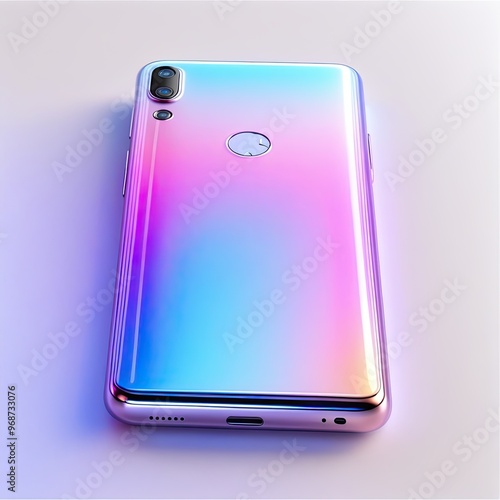 Moern Smartphone with Colorful Graient Back photo