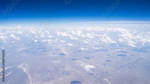 Obraz na plátne Above the clouds. flight concept.