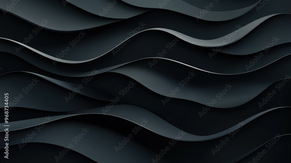 Abstract Black Wavy Pattern Abstract Black Wavy Pattern