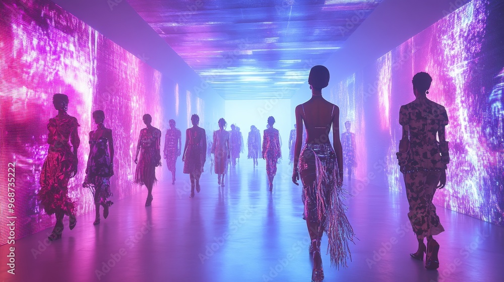 AIcontrolled virtual fashion runways offering immersive fashion shows