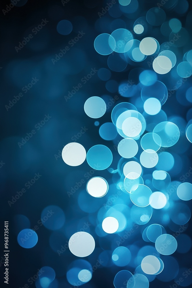 Abstract Blue Bokeh Background Abstract Blue Bokeh Background