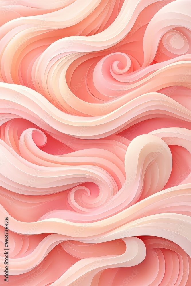 Abstract Pink and White Swirling Pattern Abstract Pink and White Swirling Pattern