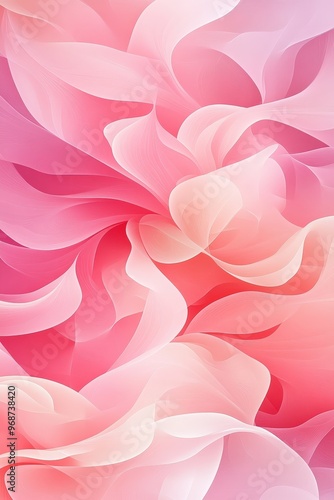Abstract Pink and White Swirling Pattern