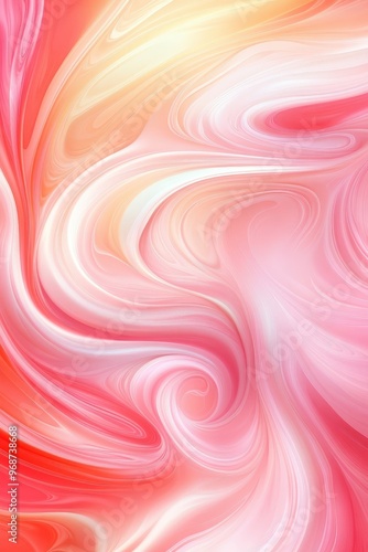 Abstract Swirling Pink and White Background