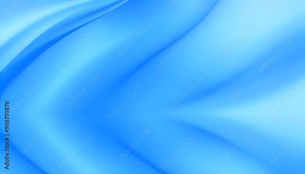 Obraz premium Blue abstract background with soft curves. swirling, blue wave with translucent ripples.