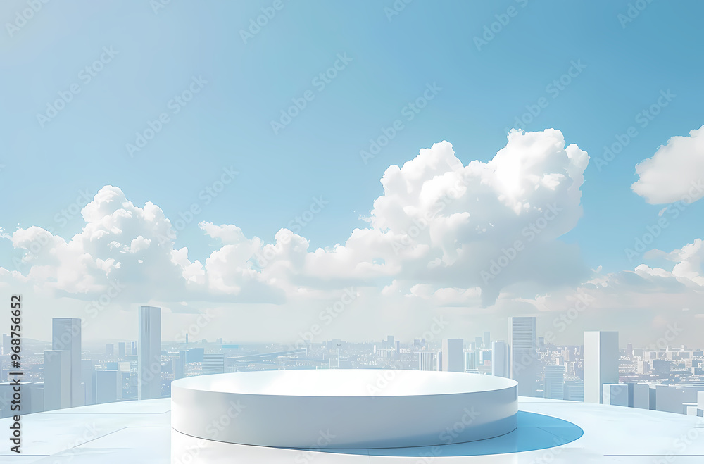 Naklejka premium Product booth background