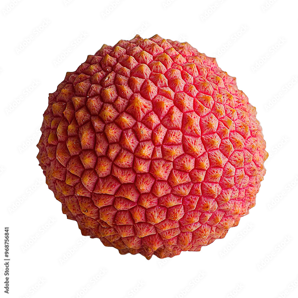 A whole lychee, the surface texture and bright red color of the lychee stands out against the transparent background, A whole lychee, the surface texture and bright red color of the lychee stands out against the transparent background,