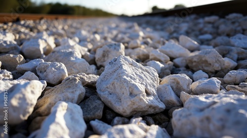 White Rock Texture - Abstract Gravel Design for Backgrounds and Construction