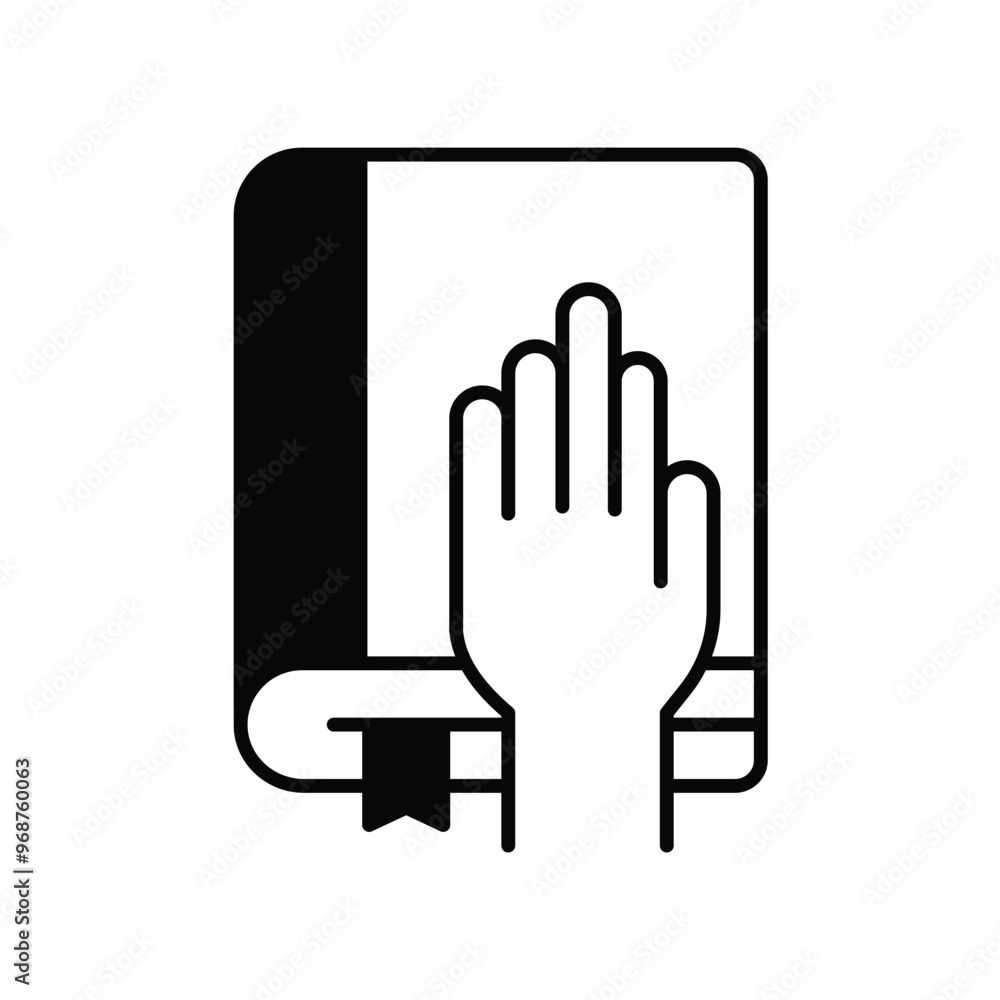 decency glyph icon with white background vector stock illustration decency glyph icon with white background vector stock illustration