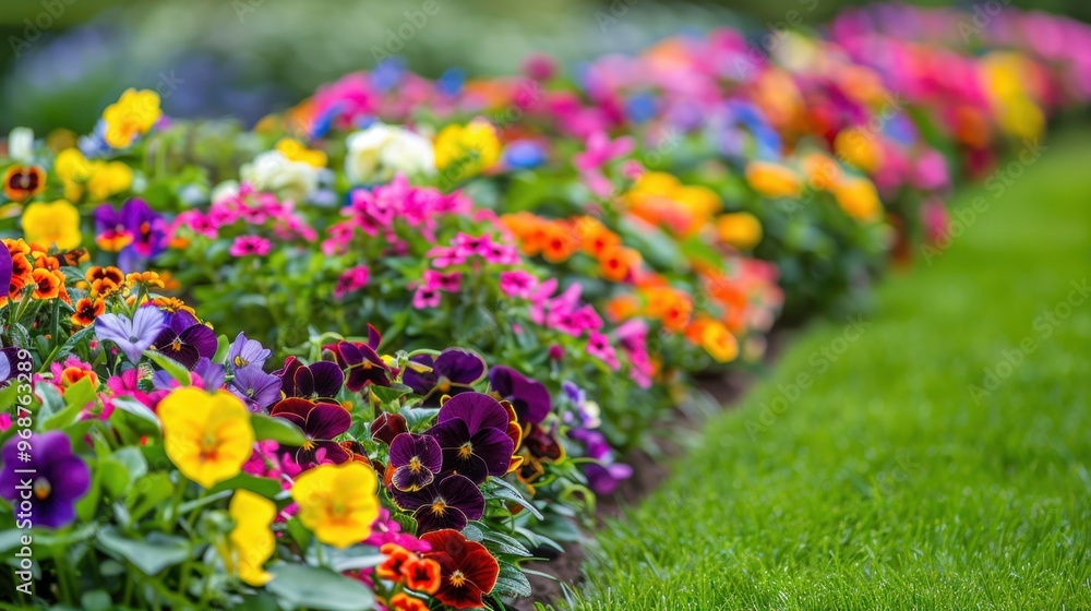 Flower Beds: Beautiful patches of seasonal flowers arranged in neat rows or creative patterns, offering bright colors and inviting butterflies and bees.
Flower Beds: Beautiful patches of seasonal flowers arranged in neat rows or creative patterns, offering bright colors and inviting butterflies and bees.