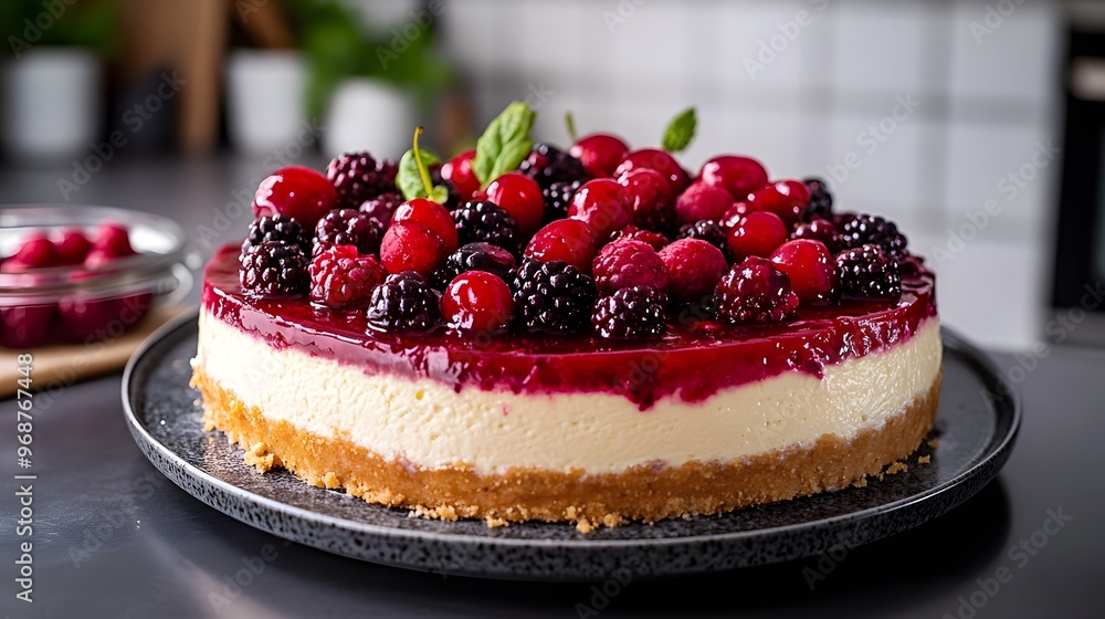 custom made wallpaper toronto digitalDelicious Berry Cheesecake