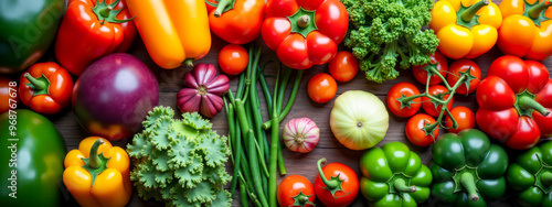 Fresh vegetables on black background. Variety of raw vegetables. Colorful various herbs and spices for cooking on dark background, copy space, banner