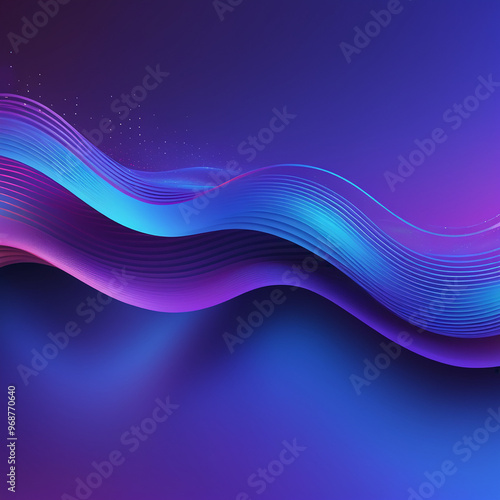 made with AI Modern brilliant colors fluttering with moving dots and lines. Abstract digital background. Big data connection concept. Futuristic technology background.with blue and purple colors