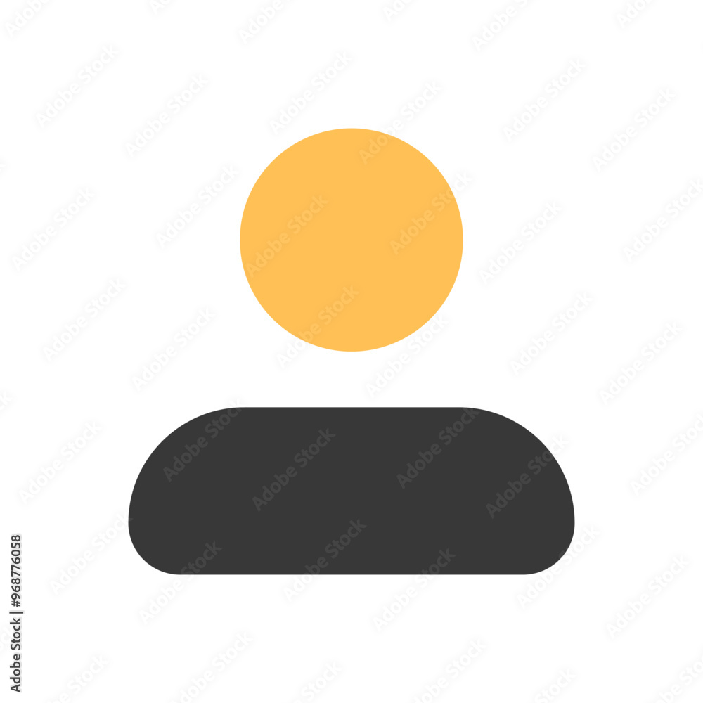 Profile Icon Flat Color Style Profile Icon Flat Color Style