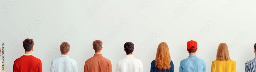 Anime group portrait, vibrant characters in a minimalist backdrop, showcasing diverse emotions and interactions, emphasizing connection and simplicity in a clean setting. Anime group portrait, vibrant characters in a minimalist backdrop, showcasing diverse emotions and interactions, emphasizing connection and simplicity in a clean setting.
