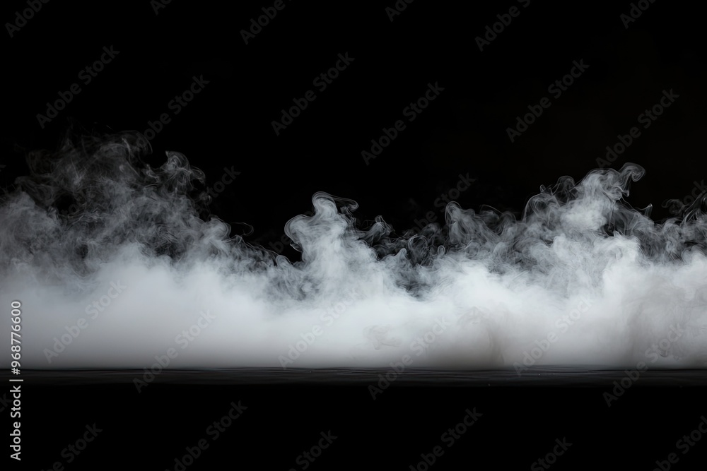 Texture overlay effect for text or space. Black background. Smoke fog Texture overlay effect for text or space. Black background. Smoke fog