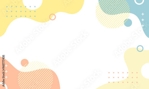 Abstract Vector Geometric Background. Wallpaper illustrations backdrop in pastel colors. Suitable for covers, poster designs, templates, banners and others