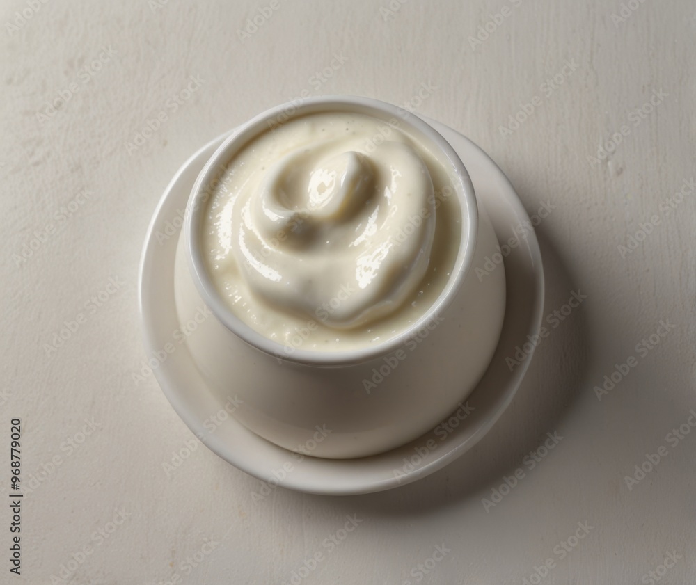 yogurt on a white background yogurt on a white background