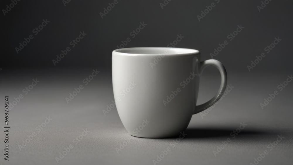 Fototapeta premium homelike mug with tea on a white background