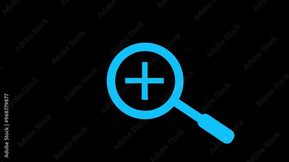 magnifying glass zoom icon plus icon isolated magnifying glass zoom icon plus icon isolated