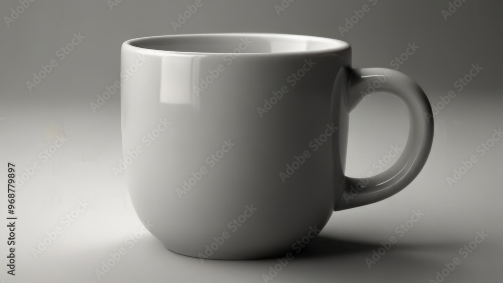Fototapeta premium homelike mug with tea on a white background
