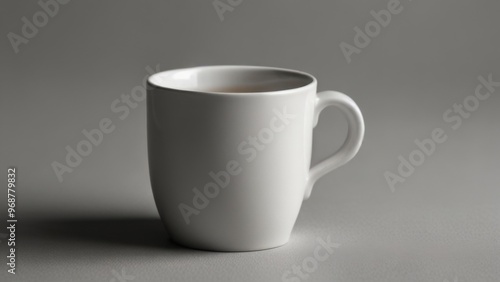 homelike mug with tea on a white background