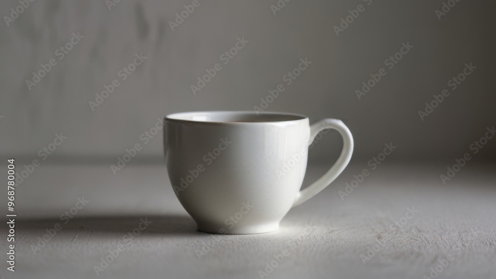 homelike mug with tea on a white background homelike mug with tea on a white background