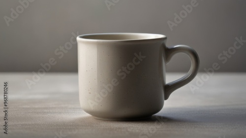 homelike mug with tea on a white background