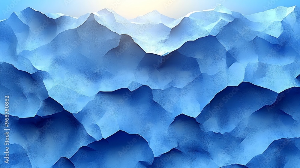 A serene abstract representation of blue mountains, creating a calm and tranquil atmosphere for creative projects. A serene abstract representation of blue mountains, creating a calm and tranquil atmosphere for creative projects.