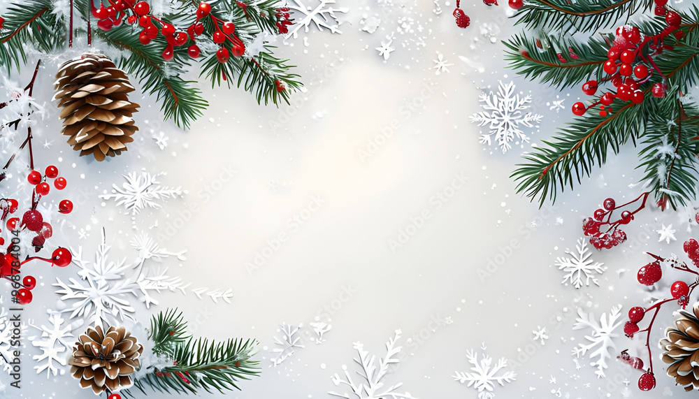 festive-pinecones-and-snowflakes-illustration festive-pinecones-and-snowflakes-illustration