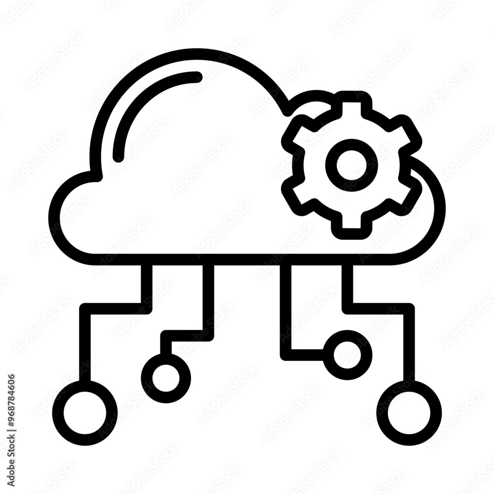 Cloud computing icon Cloud computing icon