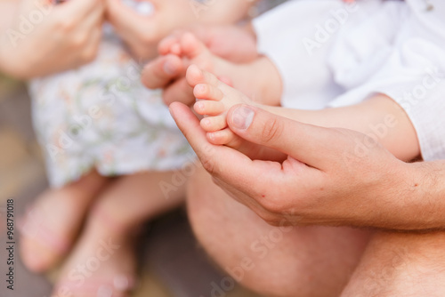 small children's legs, legs of newborn babies