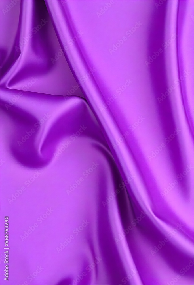 Obraz premium Smooth flowing purple satin fabric with soft wavy. flowing purple satin with soft folds and highlights.