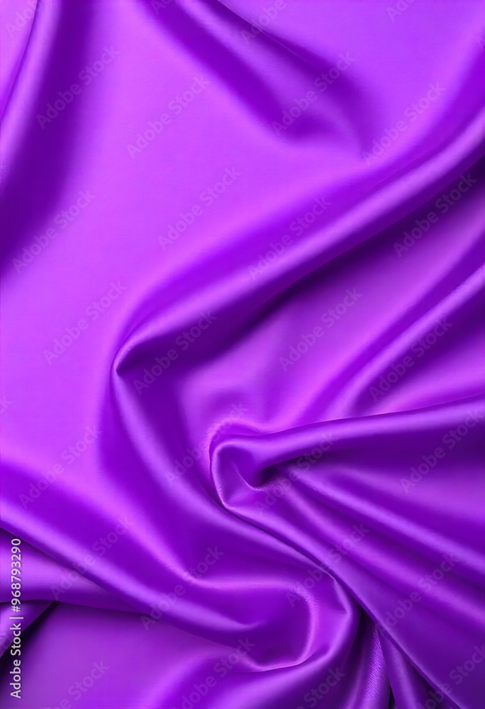 Obraz premium Smooth flowing purple satin fabric with soft wavy. flowing purple satin with soft folds and highlights.