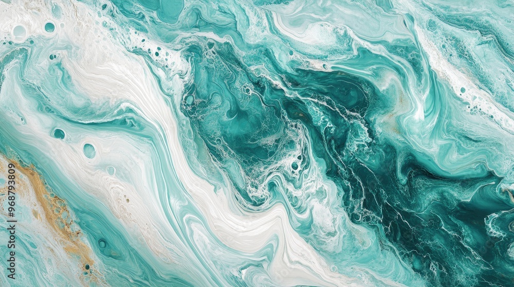 Turquoise Ocean Wave Art featuring swirls of marble with a mint green stormy sea effect Modern fluid art design capturing the essence of gentle ocean breezes Turquoise Ocean Wave Art featuring swirls of marble with a mint green stormy sea effect Modern fluid art design capturing the essence of gentle ocean breezes