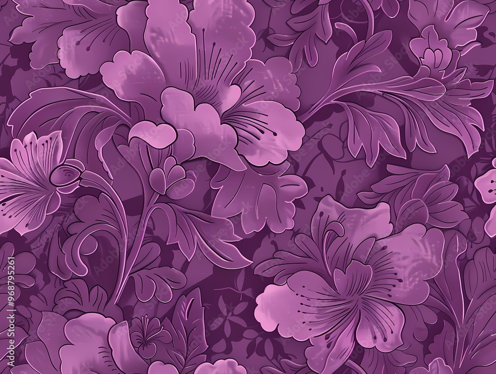 Purple Floral Pattern Purple Floral Pattern