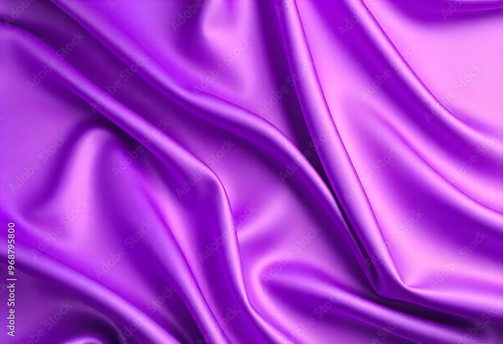 Obraz premium Smooth flowing purple satin fabric with soft wavy. flowing purple satin with soft folds and highlights.