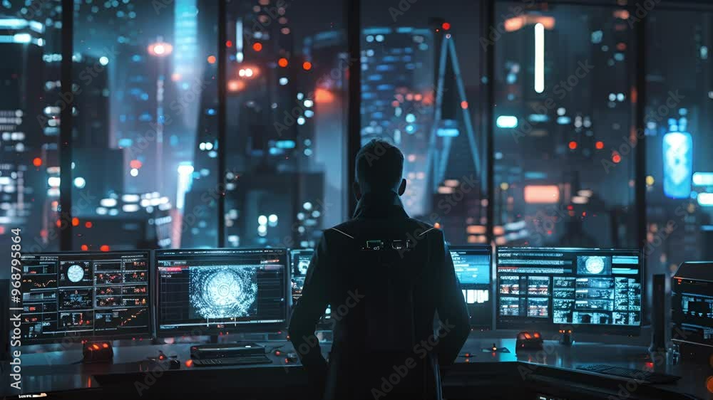 Cyberpunk Cityscape A Futuristic View Cyberpunk Cityscape A Futuristic View