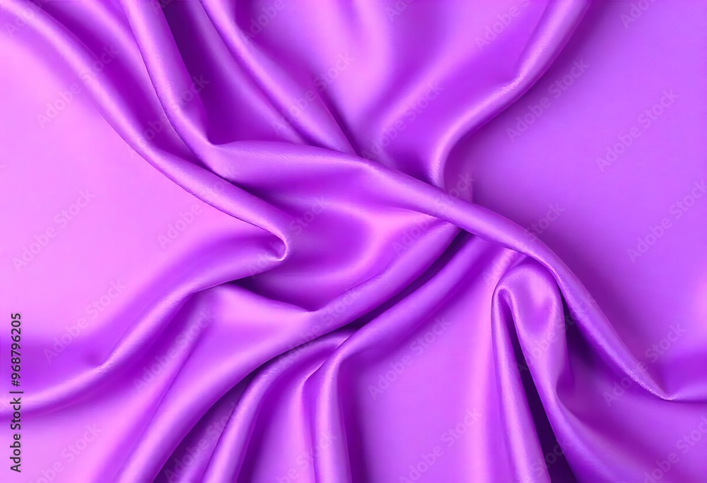 Obraz premium Smooth flowing purple satin fabric with soft wavy. flowing purple satin with soft folds and highlights.