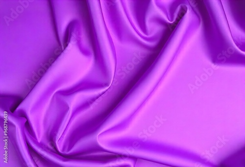 Smooth flowing purple satin fabric with soft wavy. flowing purple satin with soft folds and highlights.