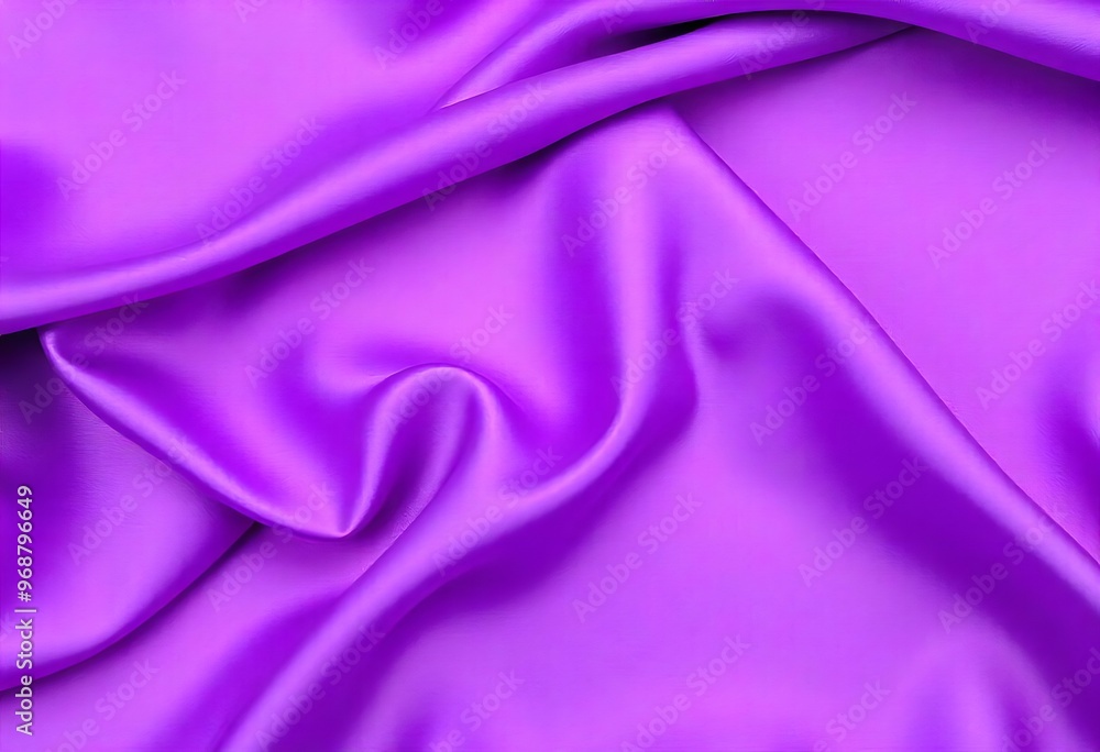 Obraz premium Smooth flowing purple satin fabric with soft wavy. flowing purple satin with soft folds and highlights.