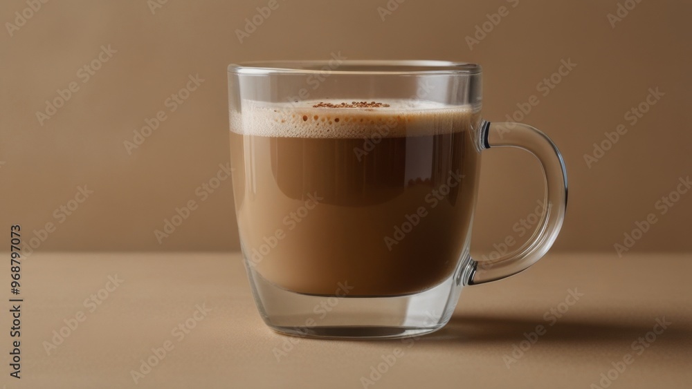 cappuccino, cappuccino coffee mug on beige monochrome background cappuccino, cappuccino coffee mug on beige monochrome background