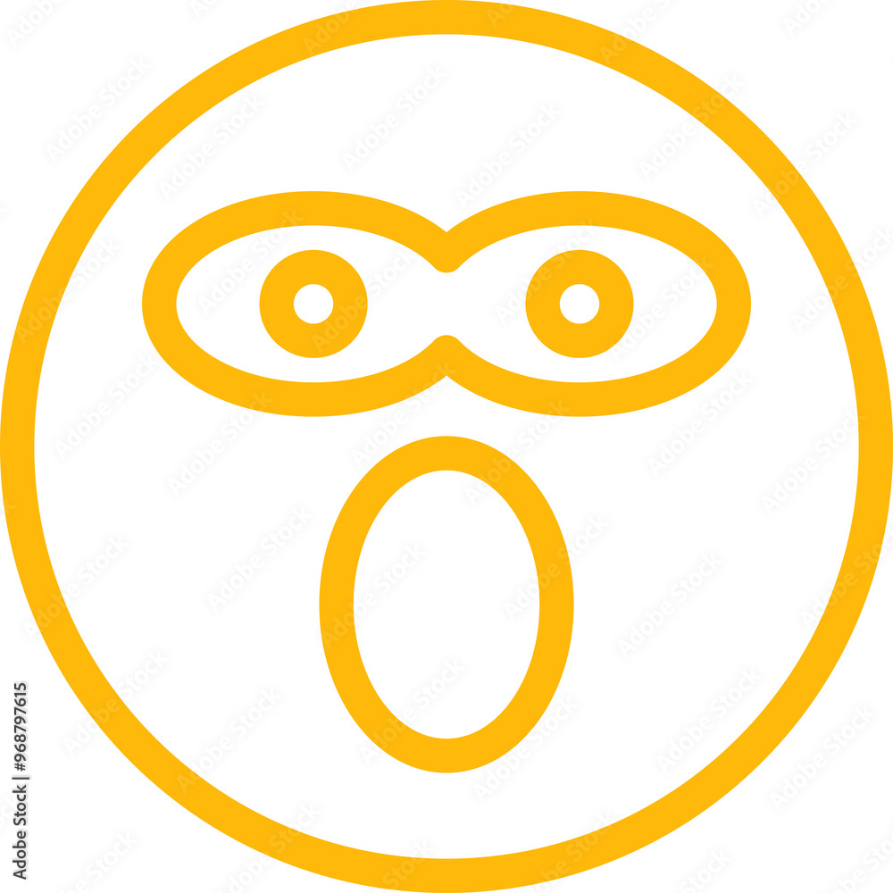Amazed Face Emoji Illustration Amazed Face Emoji Illustration