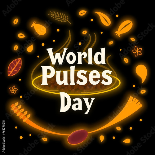 World Pulses Day poster wit...