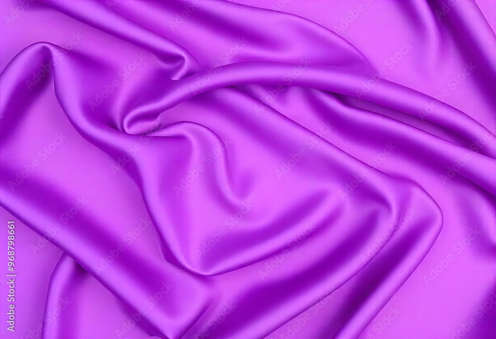 Obraz premium Smooth flowing purple satin fabric with soft wavy. flowing purple satin with soft folds and highlights.