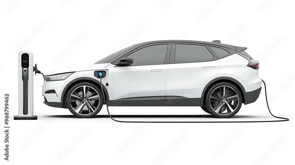 Obraz premium car in white background