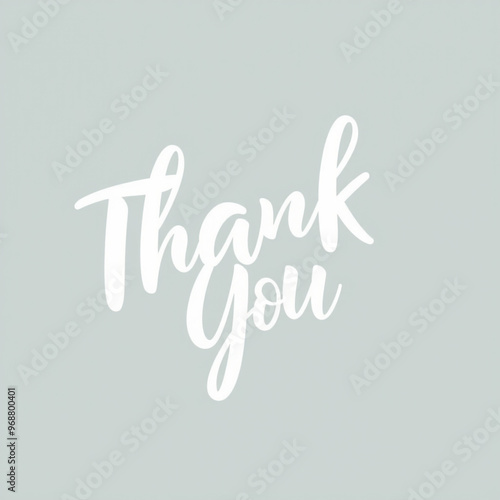 A simple and elegant "Thank...