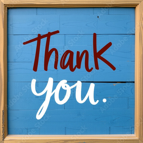 A "Thank You" design with r...